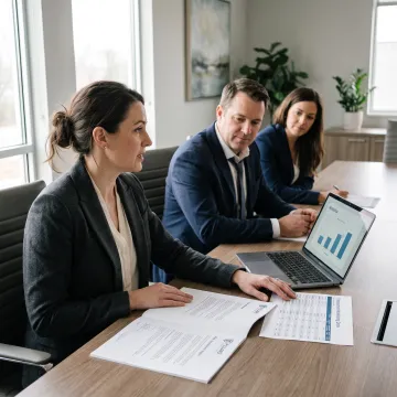 Compliance advisor reviewing credit union controls