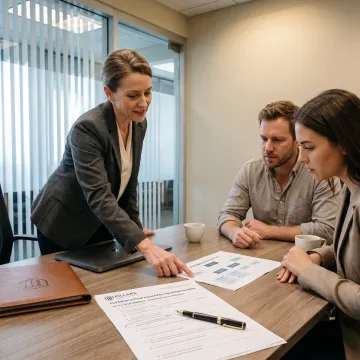 Compliance advisor reviewing a startup ownership structure