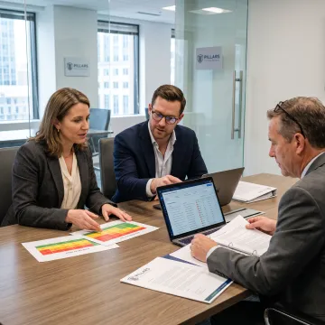 Team developing a risk-based AML program
