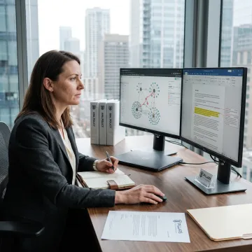 Compliance professional reviewing crypto exchange AML controls