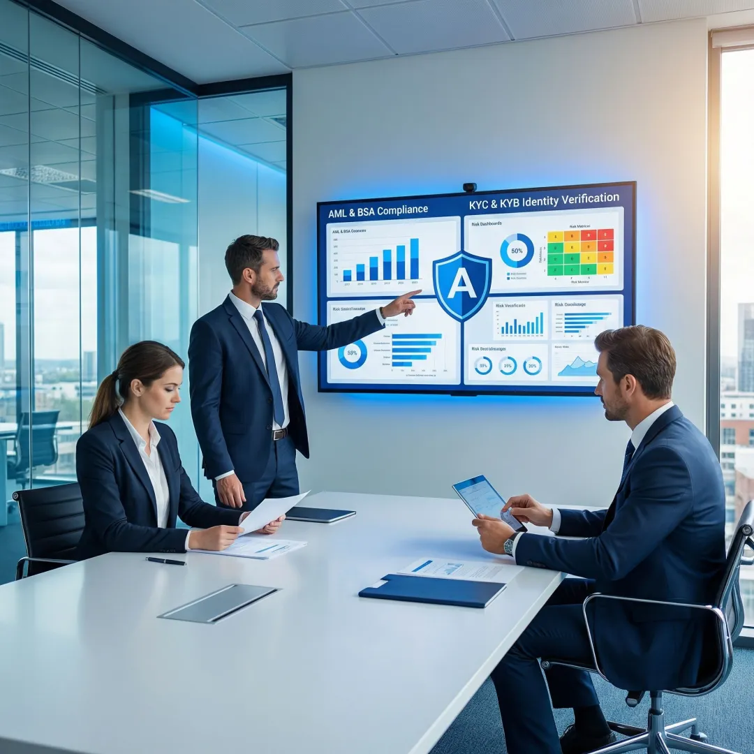 Fintech compliance team analyzing risk assessment frameworks and regulatory requirements