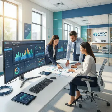 Credit union compliance team reviewing financial crime prevention strategies