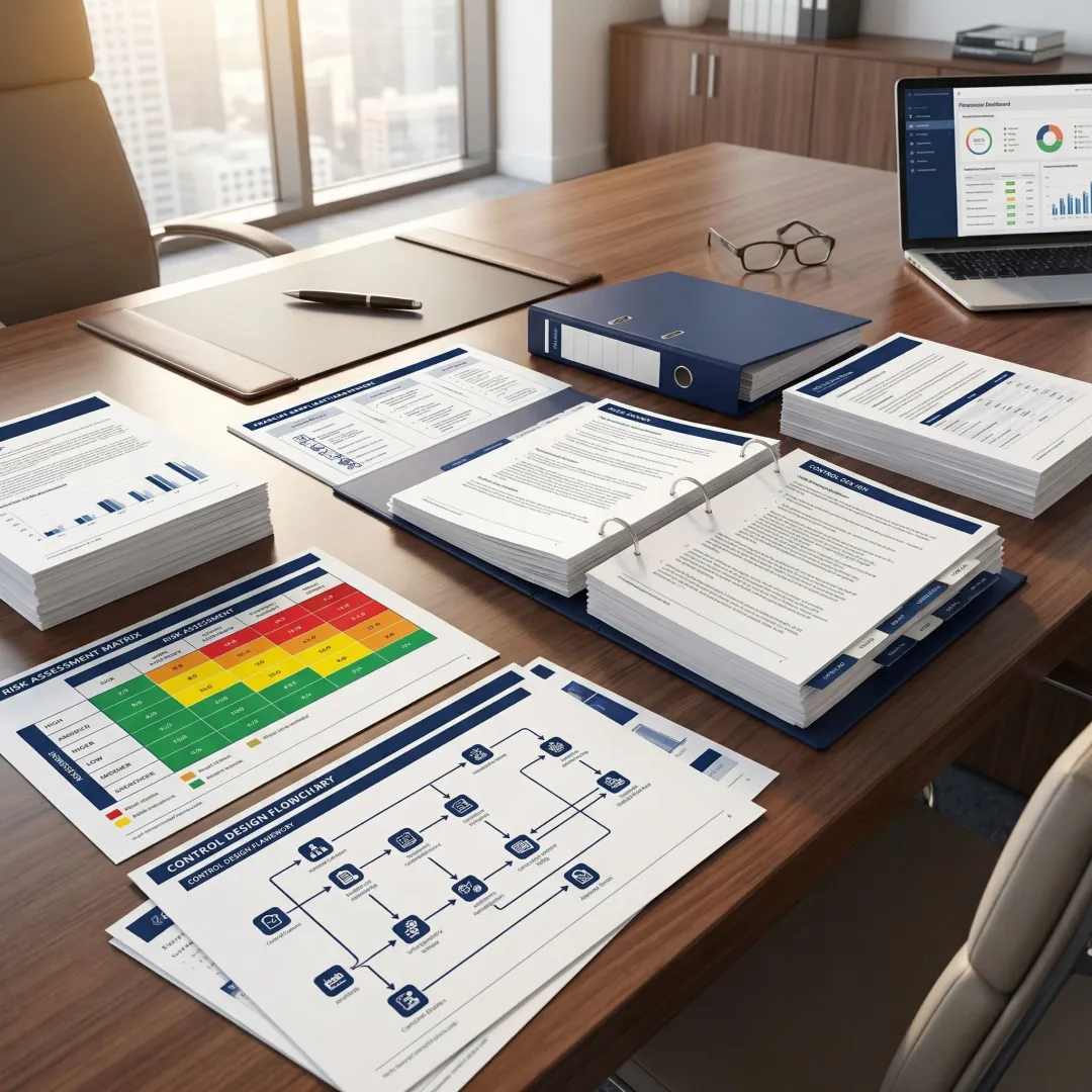 Compliance framework documentation showing policy structure and control design