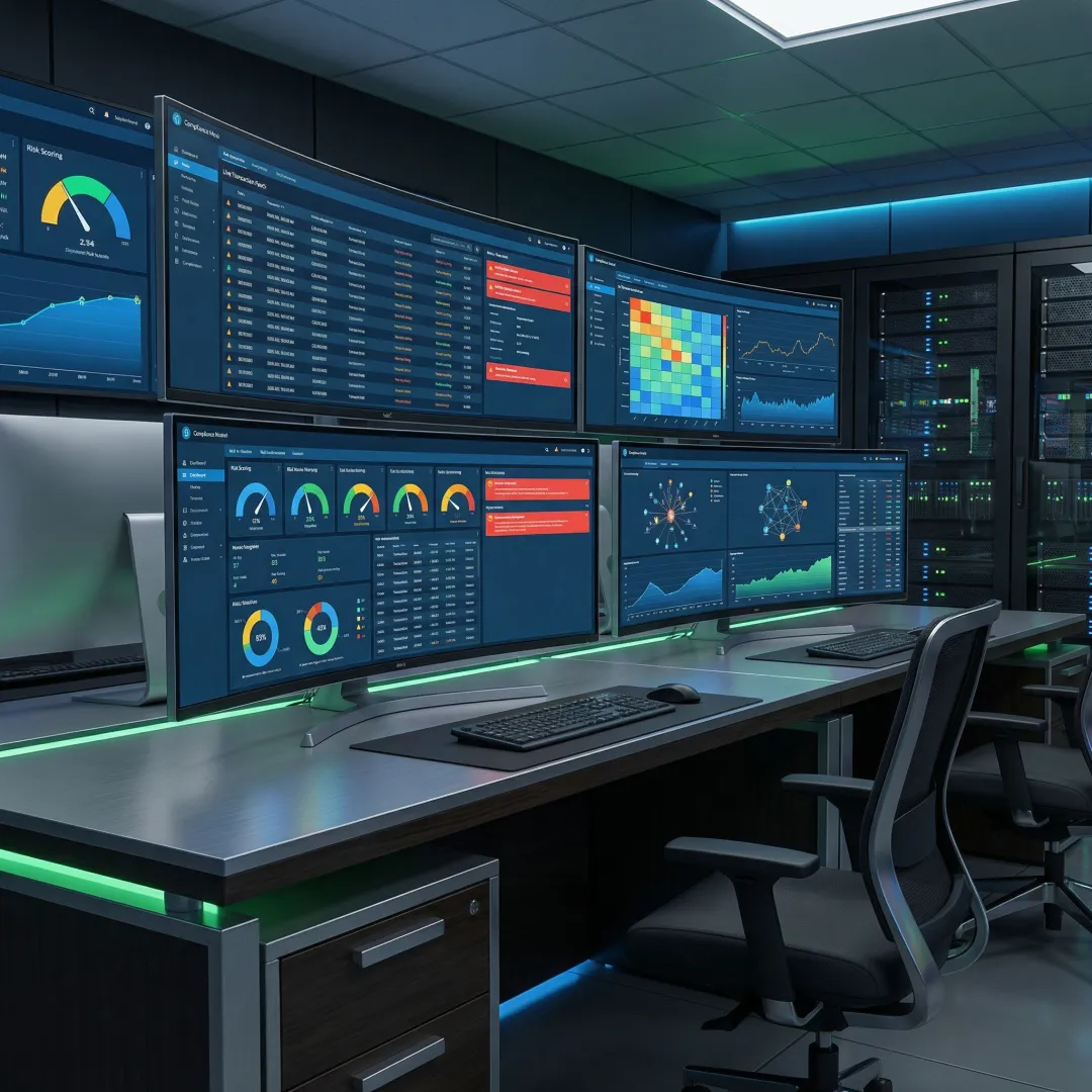 Financial compliance technology dashboard