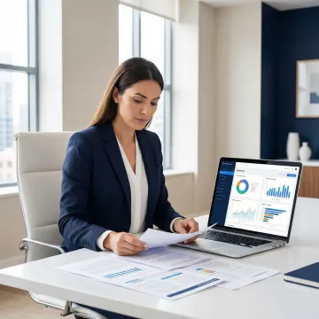 Compliance expert reviewing AML and BSA program documentation for a financial firm