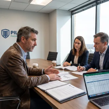 Compliance advisor reviewing RIA governance documents