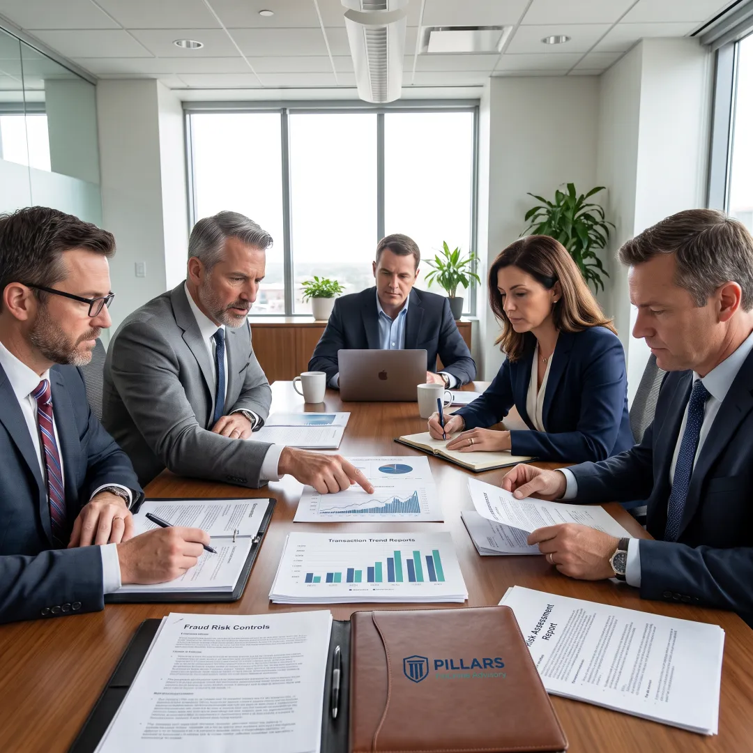 Compliance advisor reviewing fraud controls