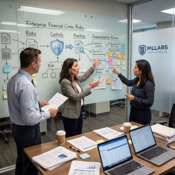 Team mapping financial crime risks and controls