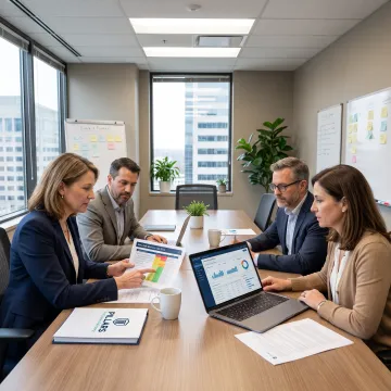 Compliance advisor reviewing financial crime controls