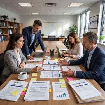 Team reviewing anti-money laundering controls