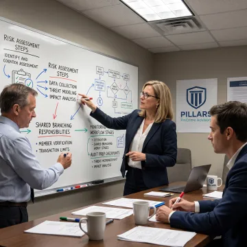 Compliance team mapping credit union BSA process