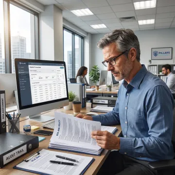 Compliance professional reviewing a payment processor BSA/AML manual