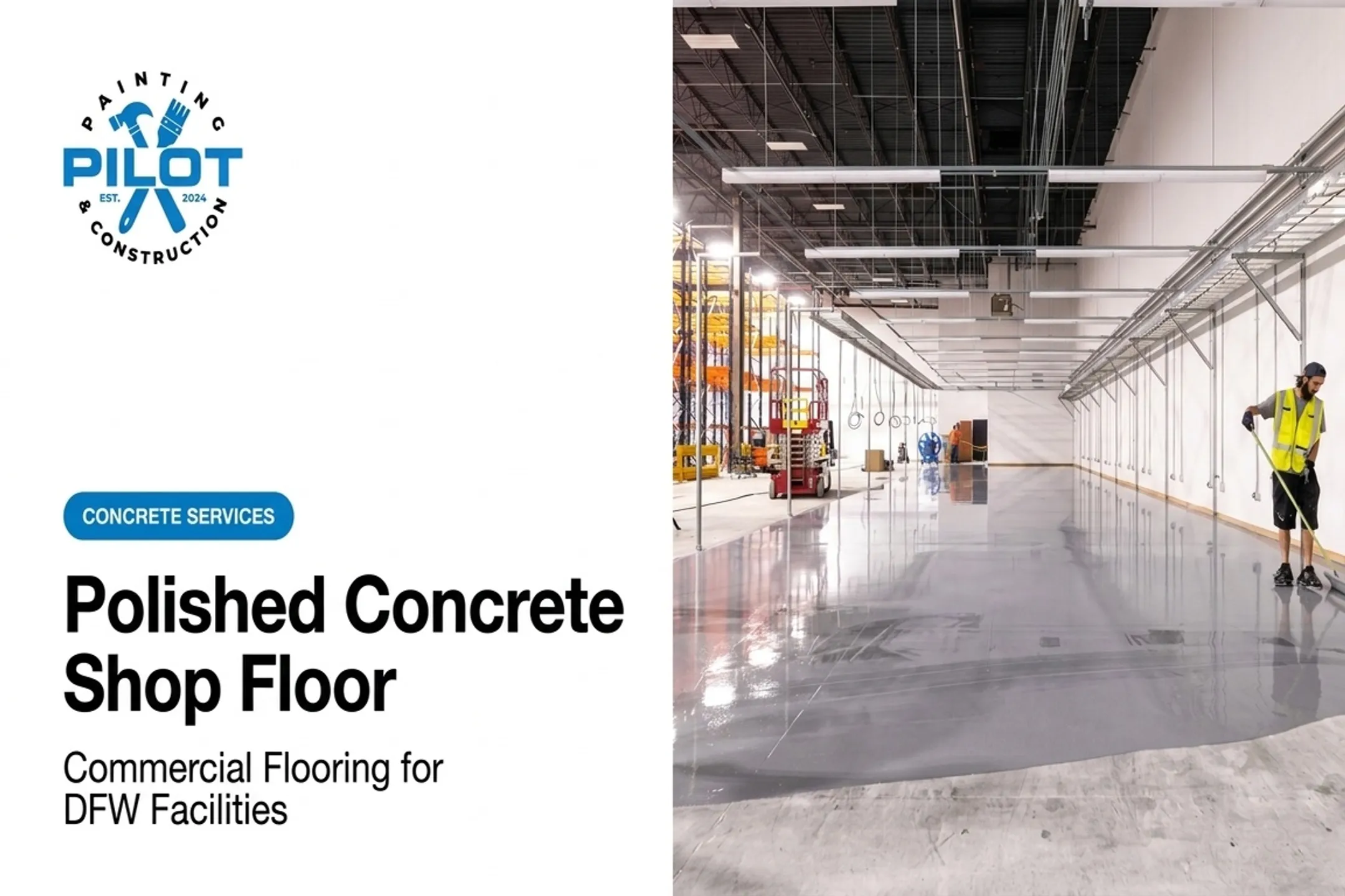 Polished Concrete Shop Floor