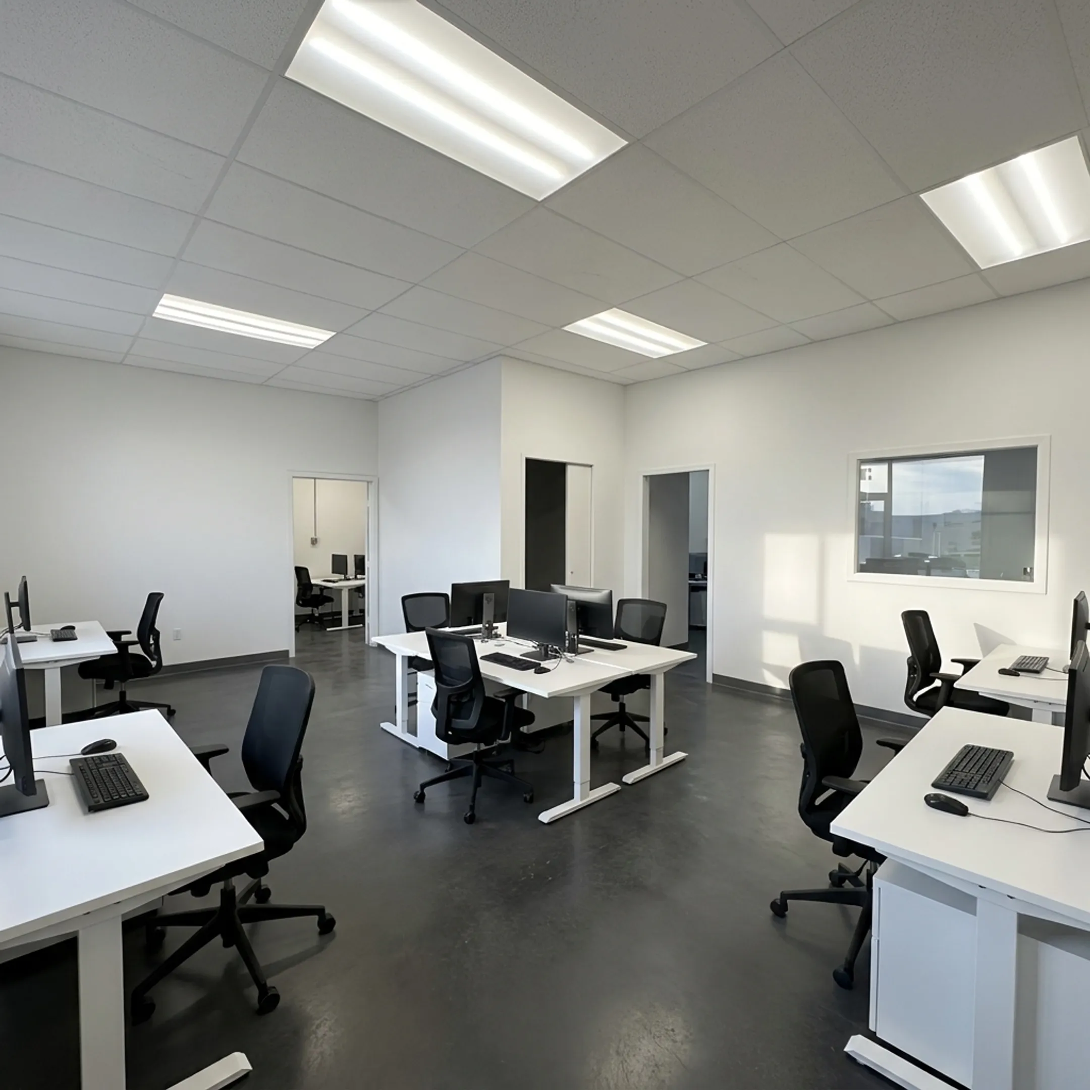 Freshly remodeled commercial office interior