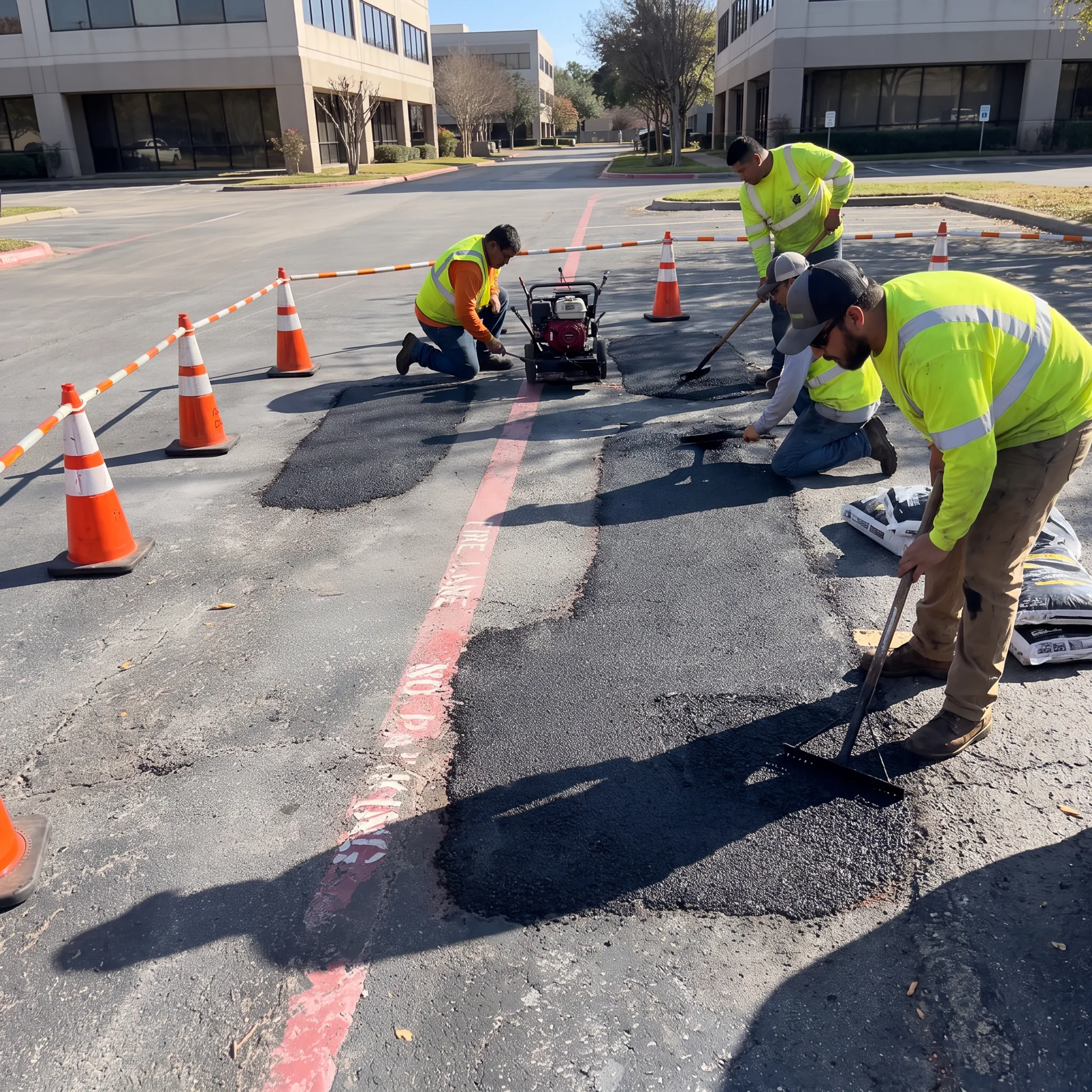 Commercial Asphalt Parking Lot Repair and Paving Contractors