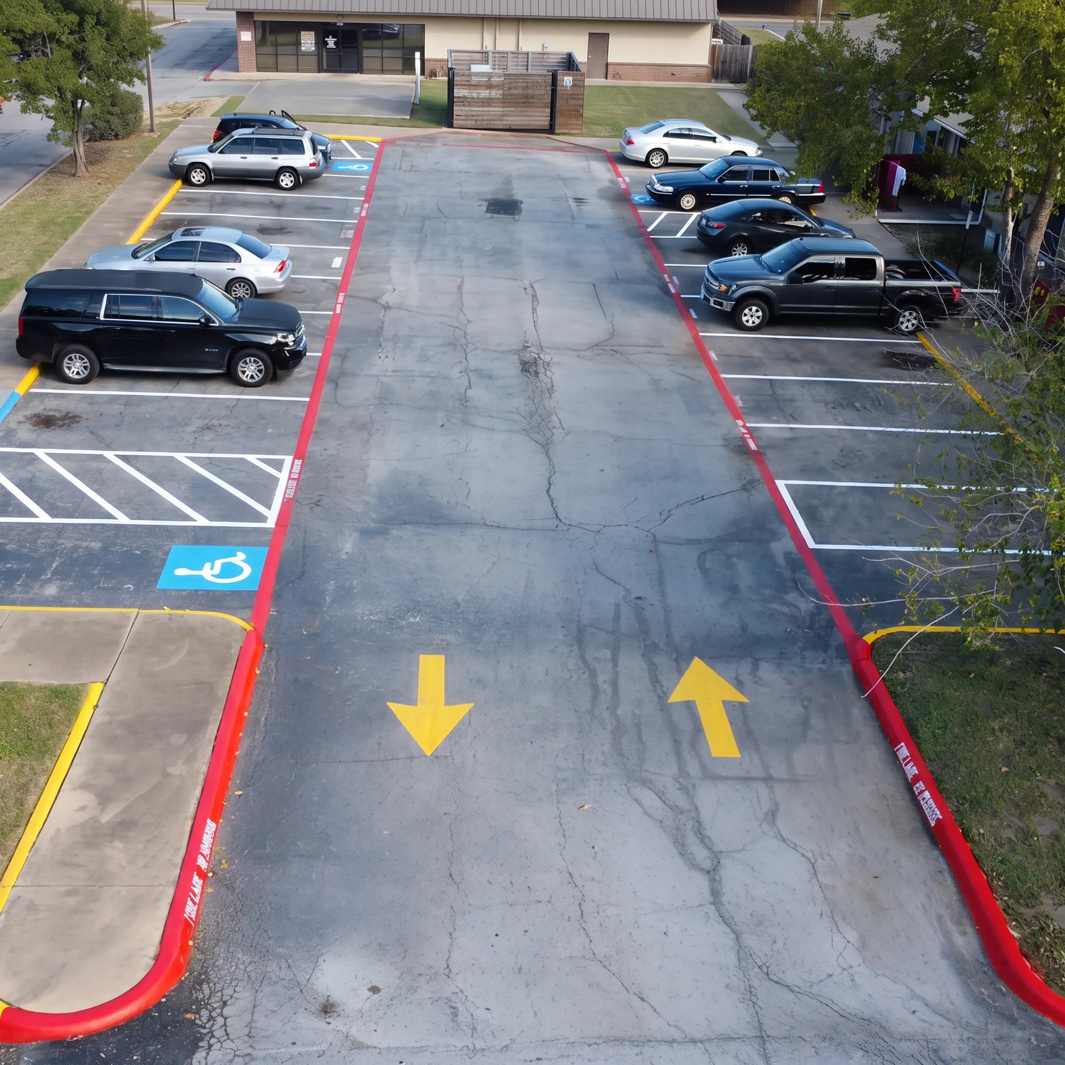 Fine Line Pavement Striping