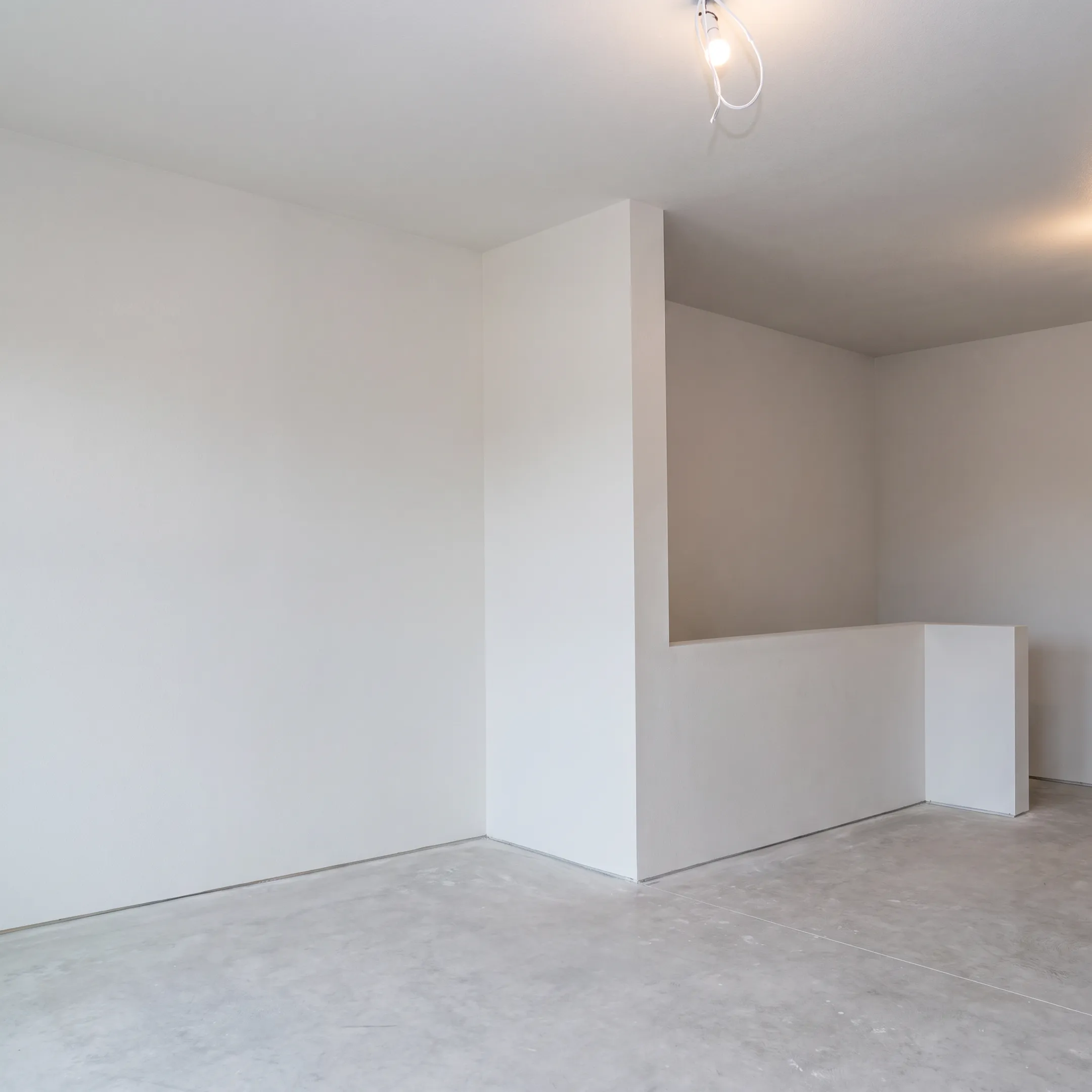Finished drywall repair in a commercial office