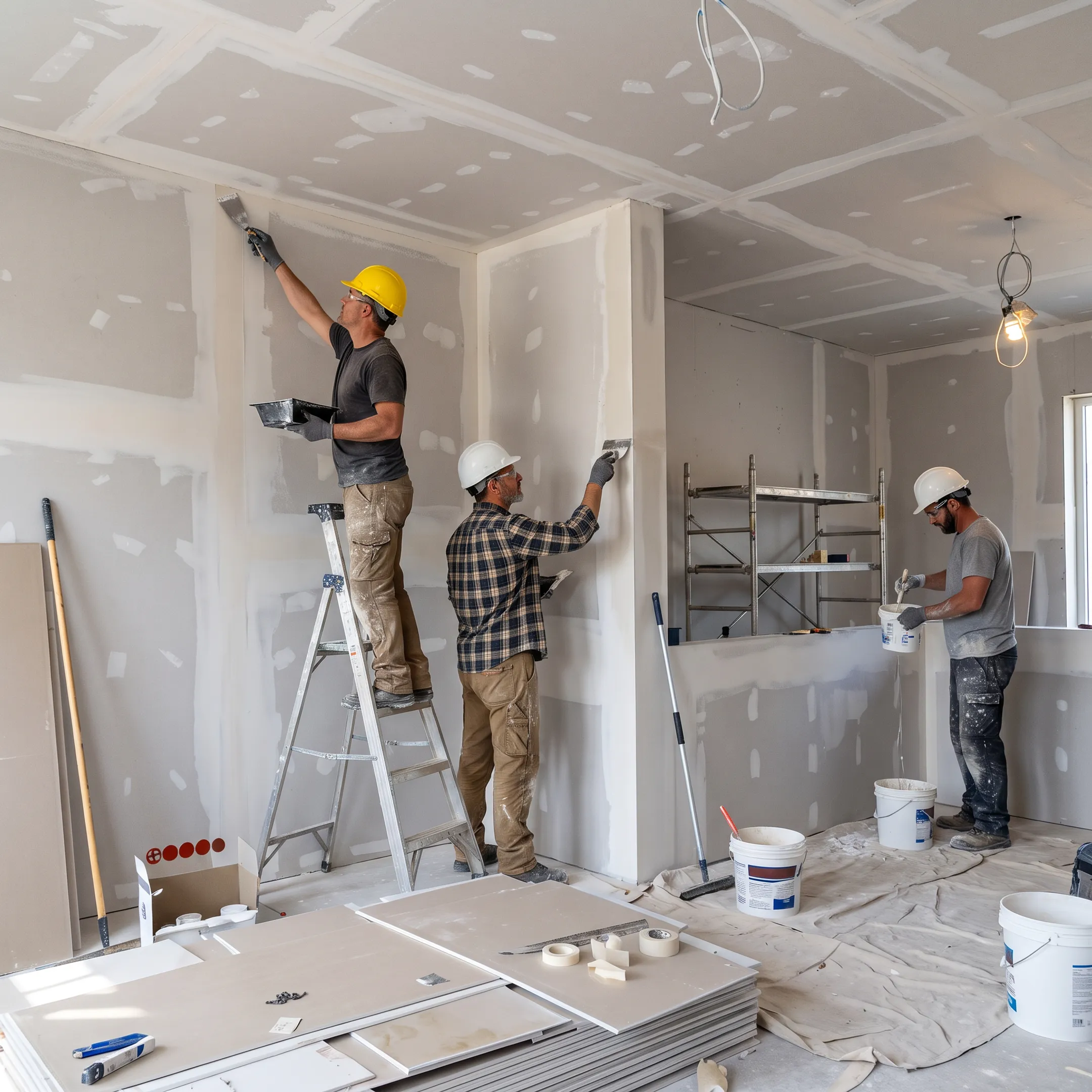 Modern commercial office being remodeled