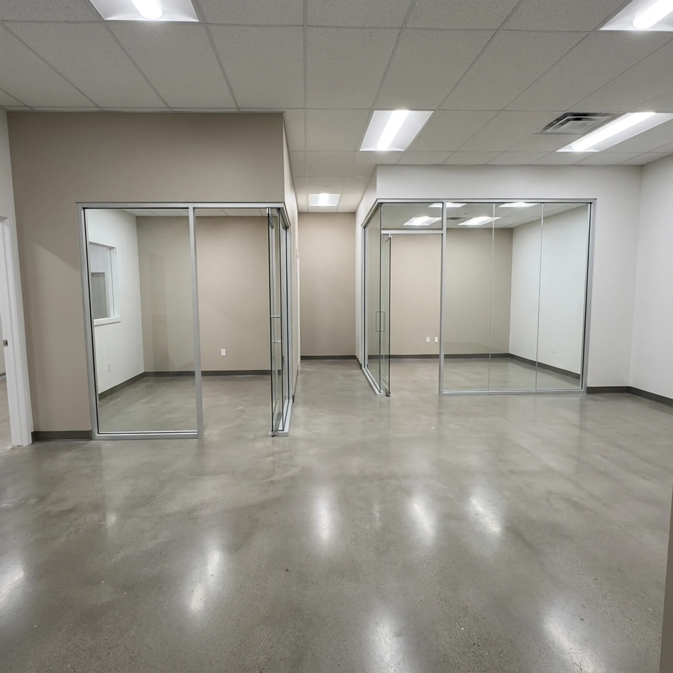 Finished commercial office tenant improvement interior