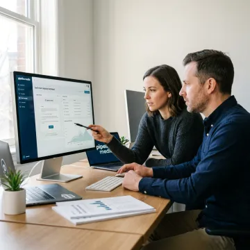 Email campaign workflow being reviewed