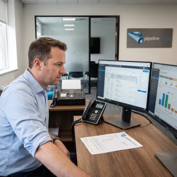 Professional managing incoming digital faxes