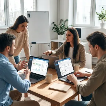 Outsourced marketing team planning campaigns