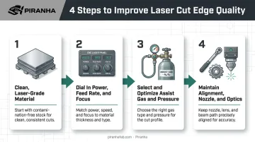 4-step laser cutting process for improving edge quality