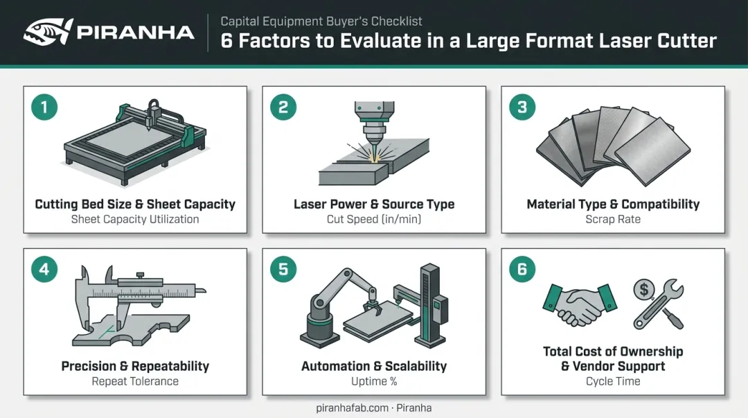 Six key factors for choosing a large format laser cutting machine
