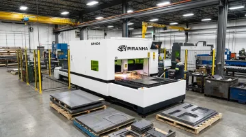 Piranha fiber laser cutting system with automation-ready cutting head