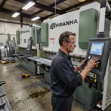 Operator programming synchronized tandem press brake controls