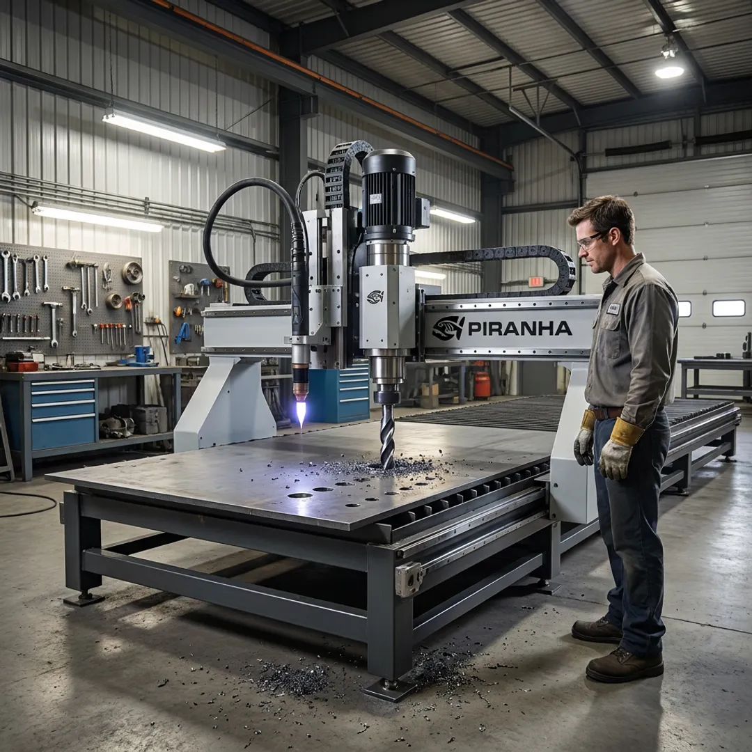 CNC Plasma Cutting and Drilling Machine