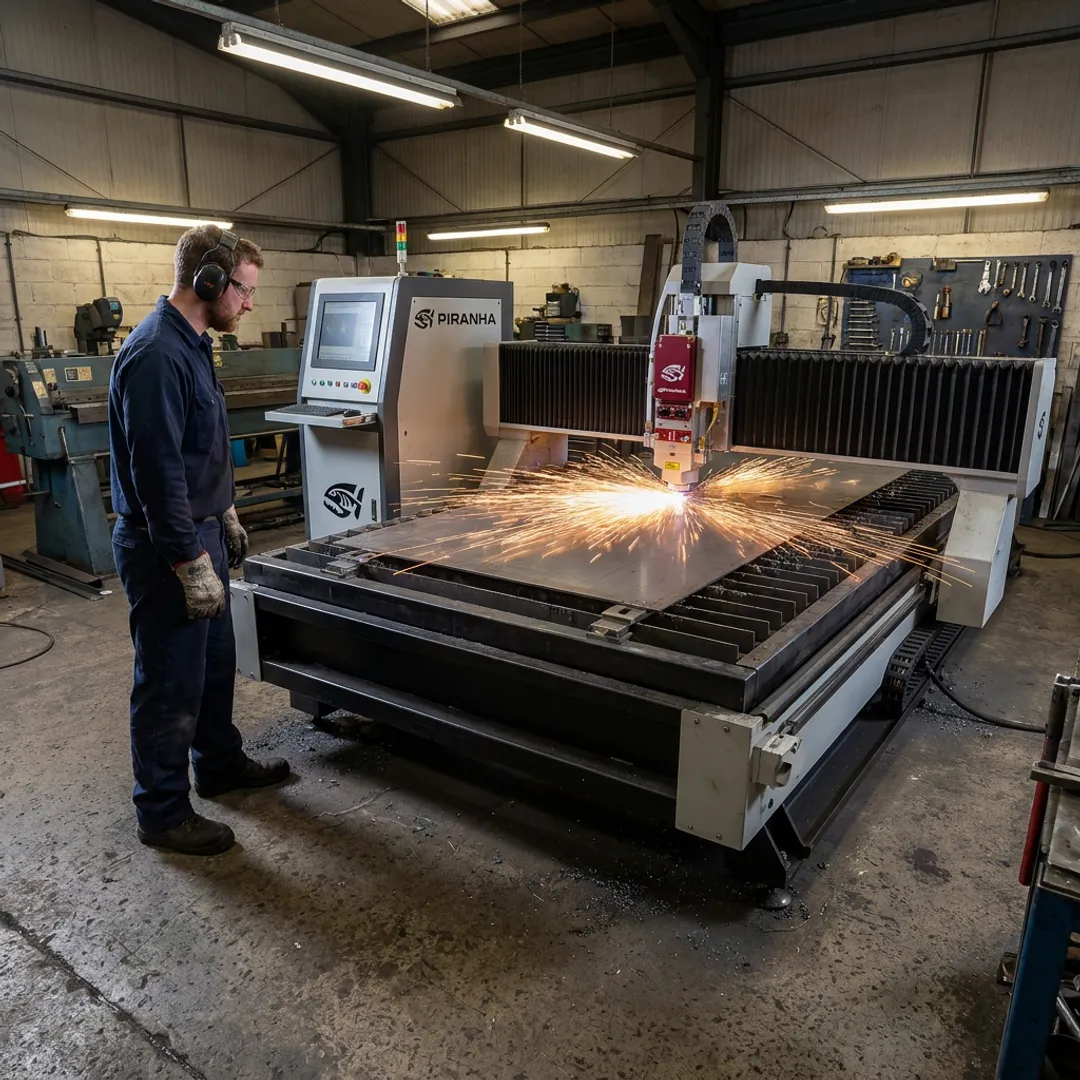 CNC fiber laser cutting sheet metal