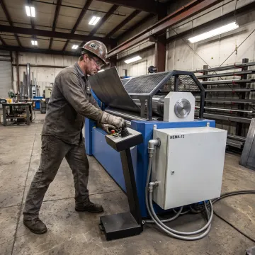 Plate roll operator using a modern electrical control console