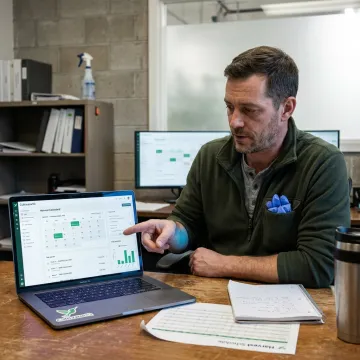 Cultivation management software dashboard for cannabis grow operations