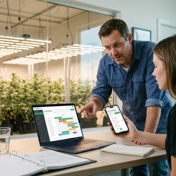 Cultivation manager onboarding team with workflow software
