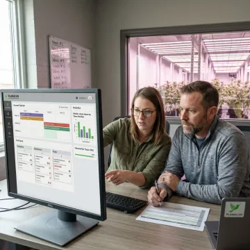 Cannabis workforce management software dashboard
