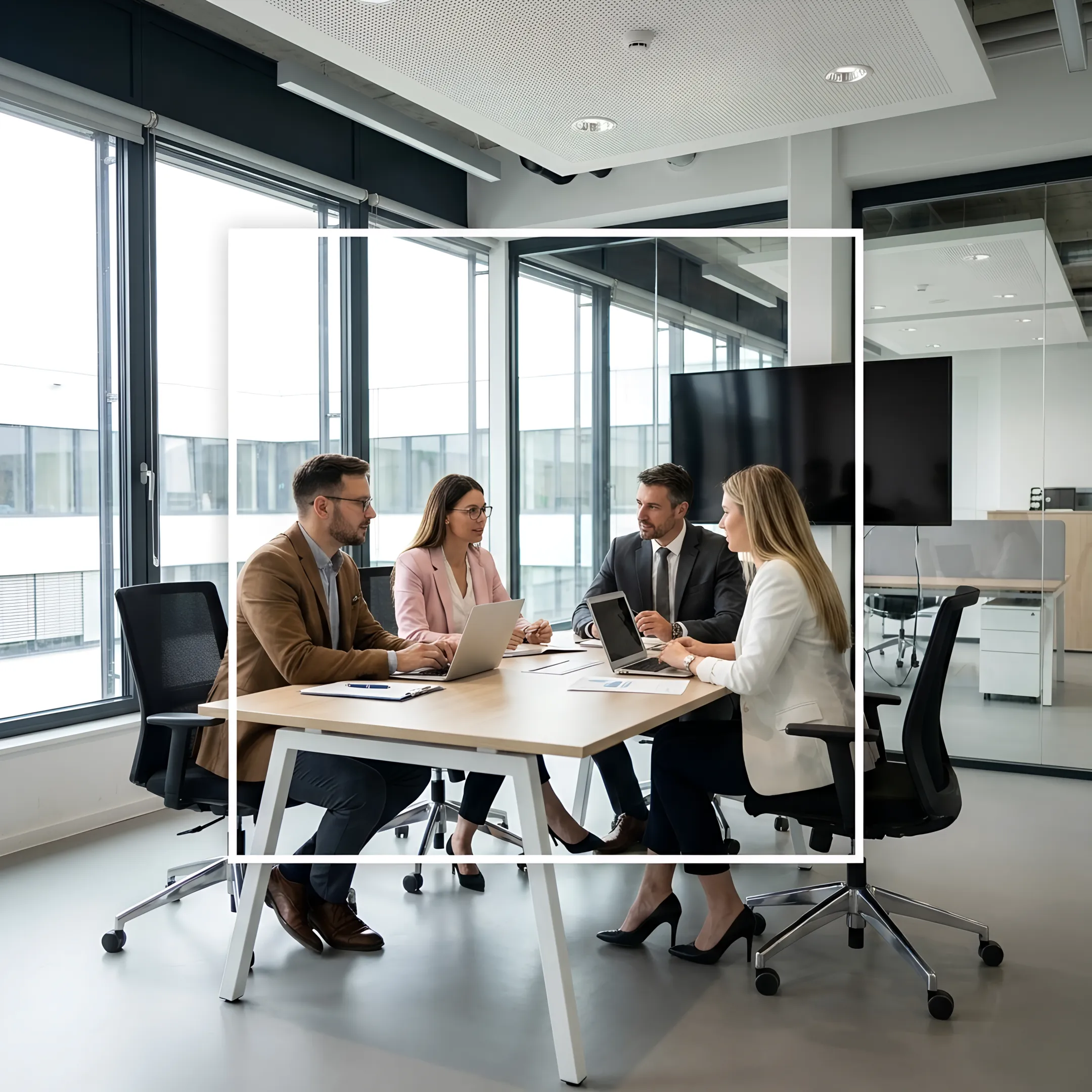 Financial advisor discussing ecommerce growth reports with business owner