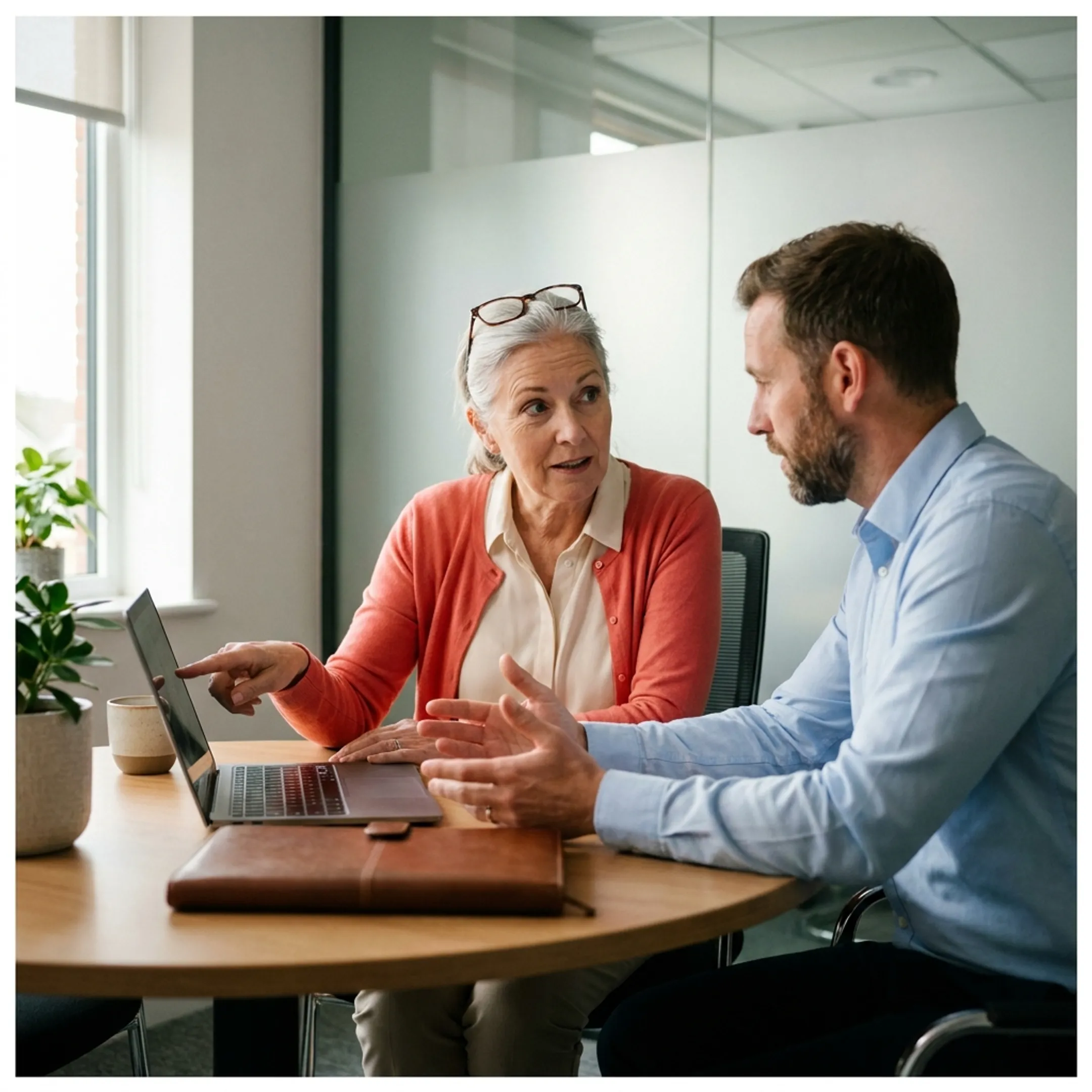 Licensed advisor explaining Medicare PPO coverage details to a client
