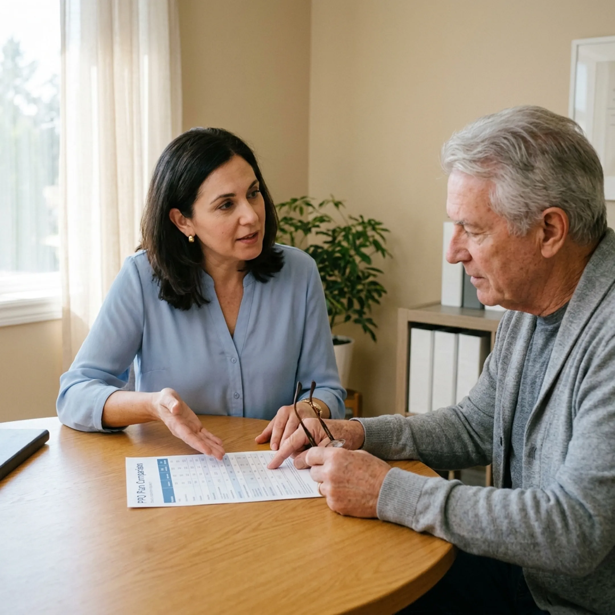 Doctor consulting with a patient in Palm Springs