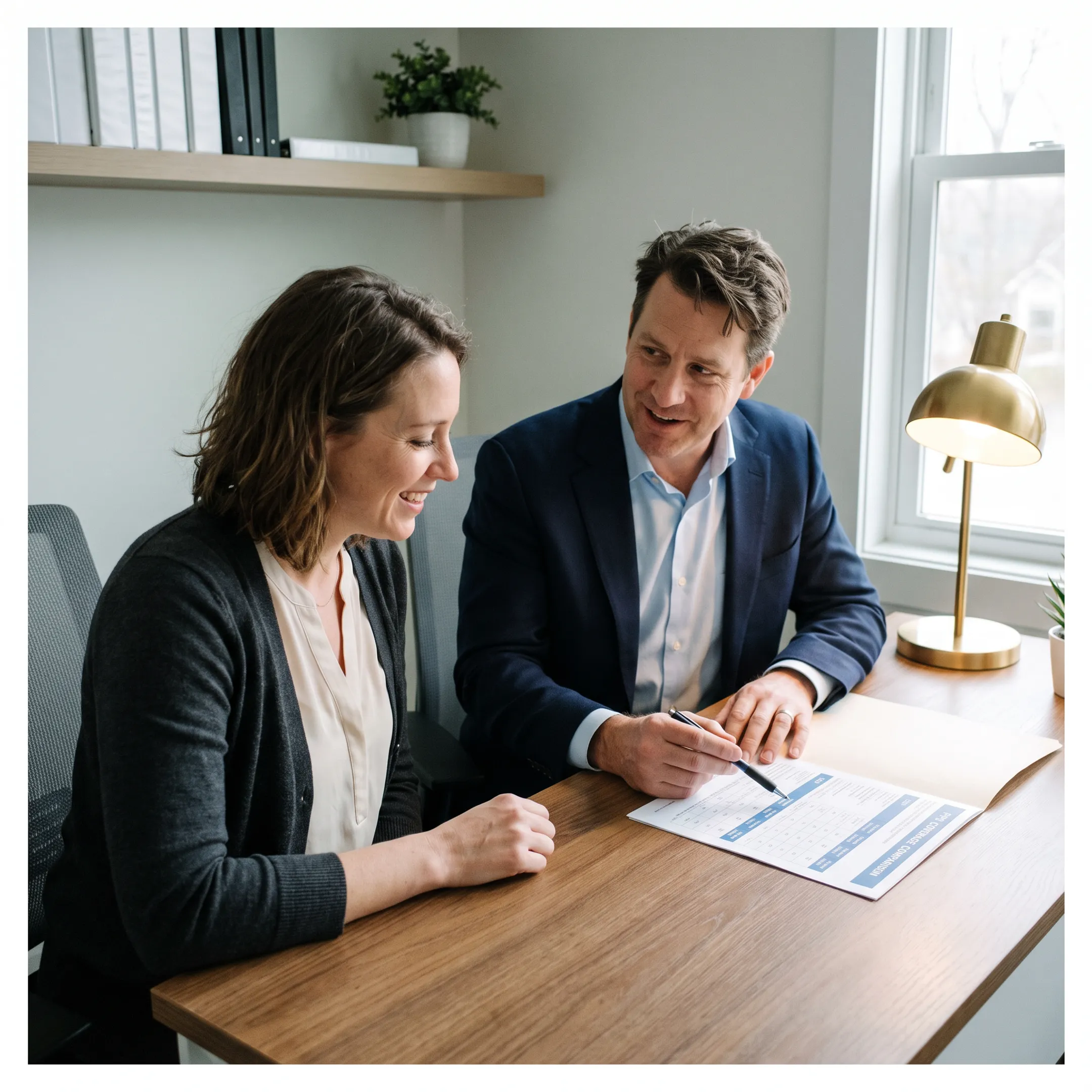 Doctor and patient discussing healthcare coverage and PPO benefits during a medical consultation.