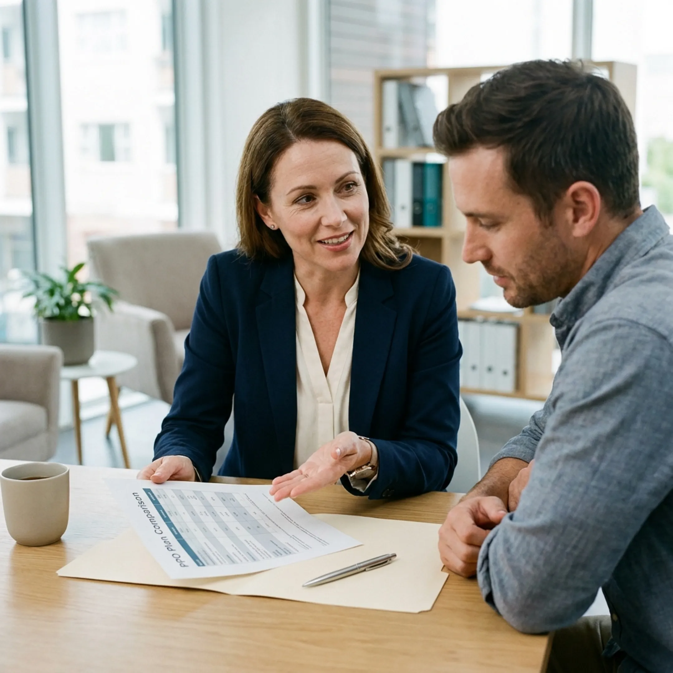 Healthcare professionals discussing PPO coverage benefits