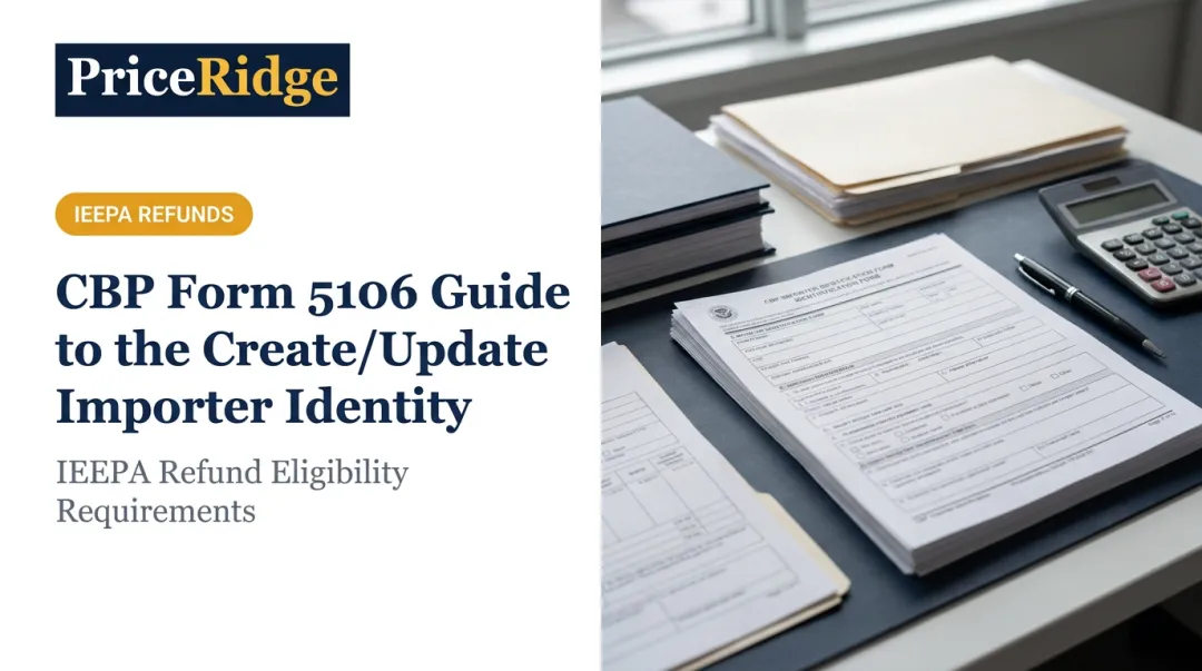 CBP Form 5106 Guide to the Create/Update Importer Identity