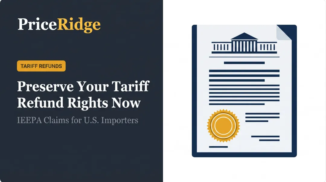 Preserve Your Tariff Refund Rights Now