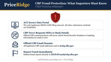 CBP CAPE fraud warning checklist protecting importers from IEEPA scams