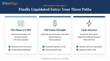 Three action options for importers with finally liquidated IEEPA tariff entries
