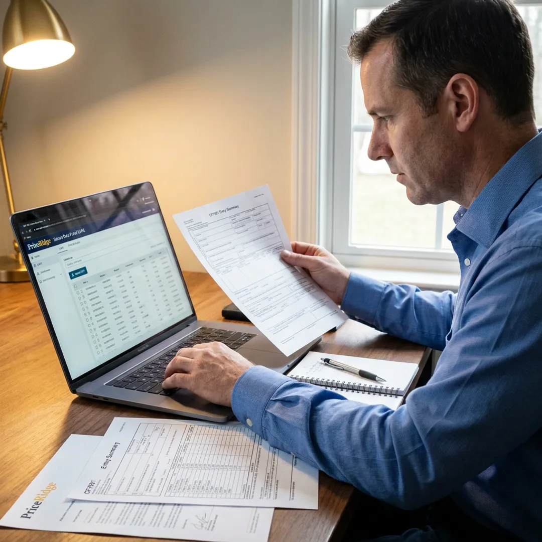 Specialist preparing a CAPE refund filing