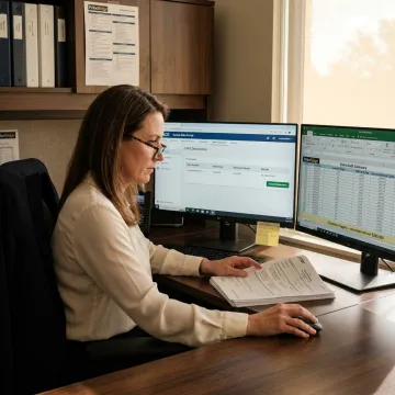 Customs refund specialist preparing CAPE filing