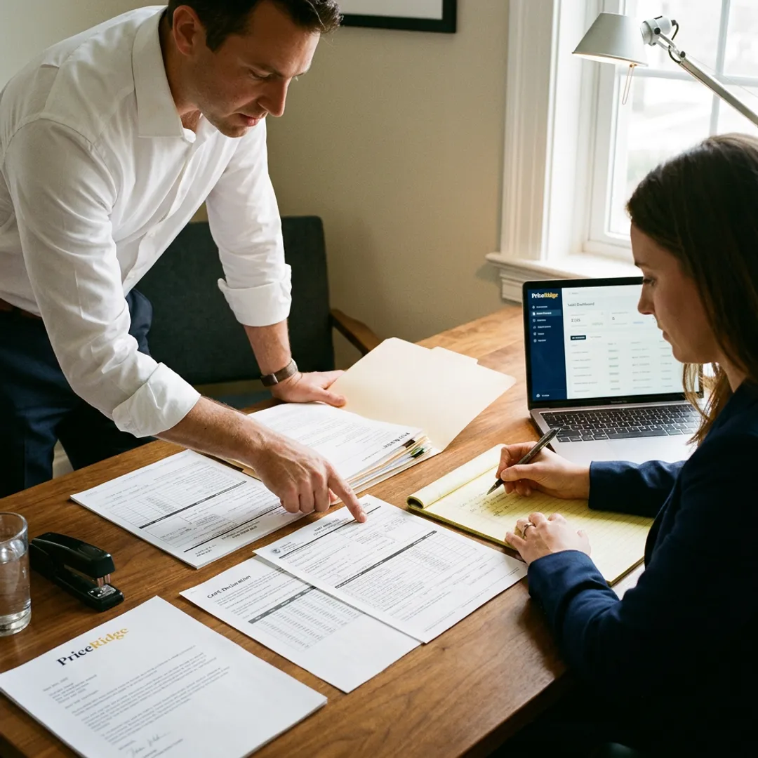 Importer reviewing refund filing documents