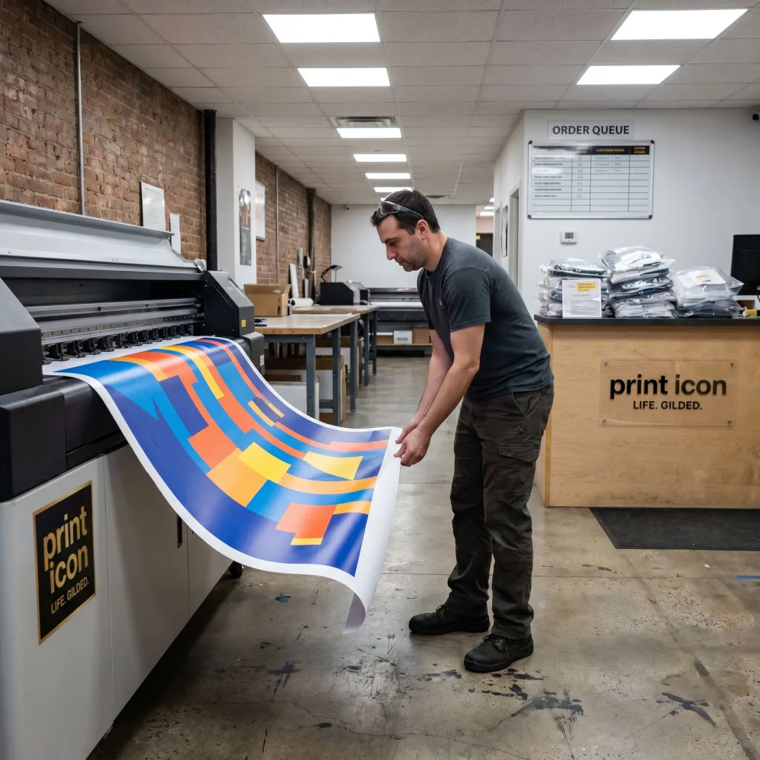Same day banner printing in NYC print shop