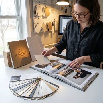 Custom art book proofing and production process